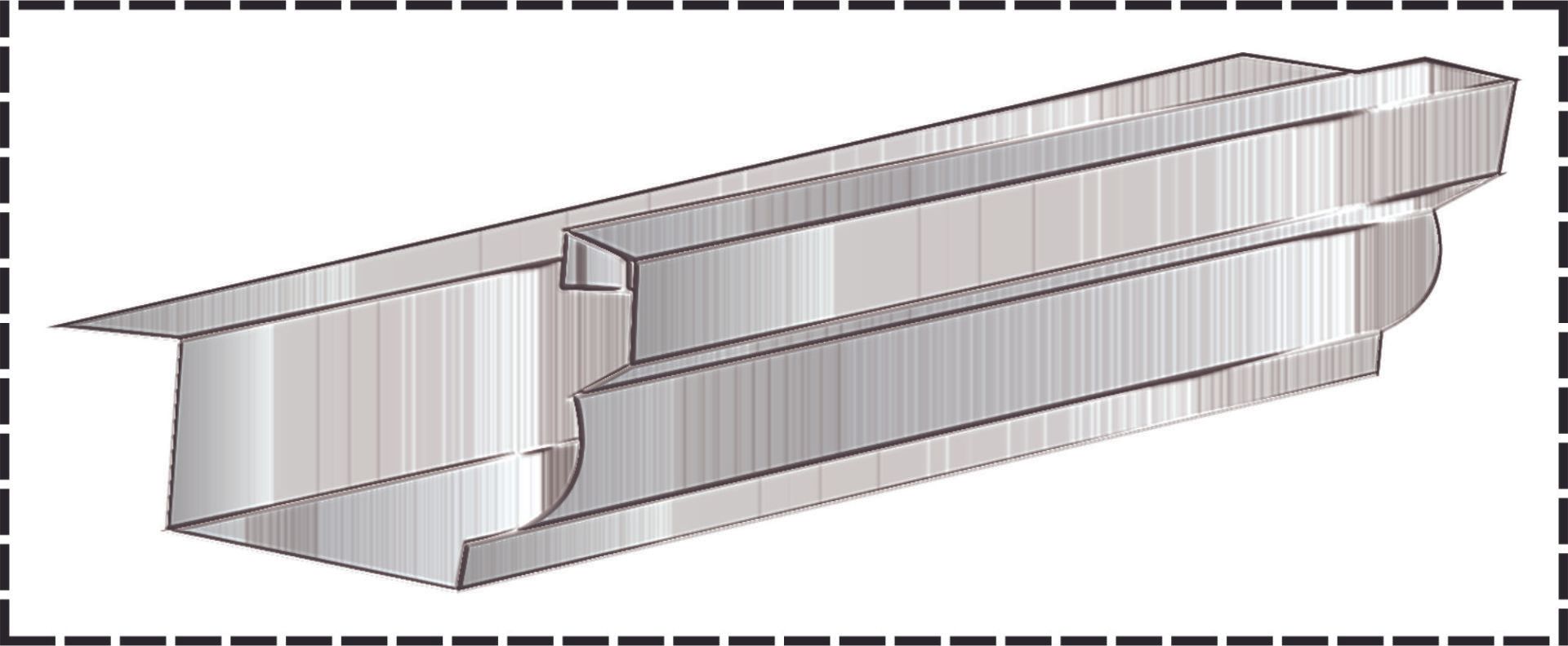 calha peito de pombo